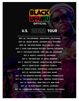 Black Uhuru US TOUR 2022